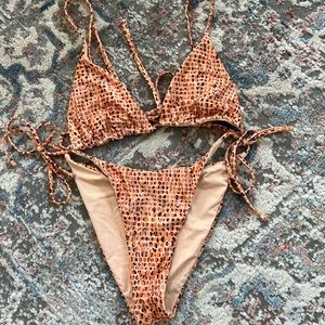Lspace Snake print bikini